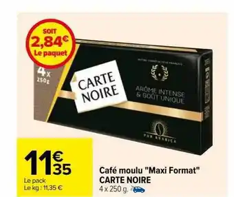 Carrefour Café moulu offre