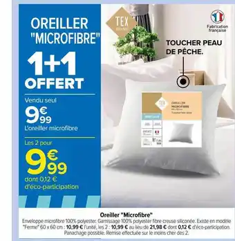 Carrefour Oreiller offre