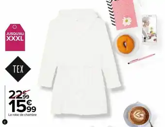 Carrefour La robe de chambre tex offre