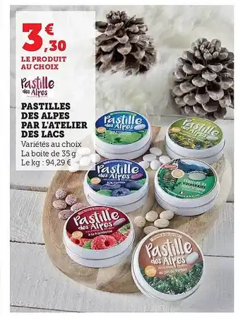 Pastilles des alpes par l'atelier des lacs