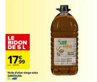 Carrefour Huile D'olive Vierge Extra Santoliva offre