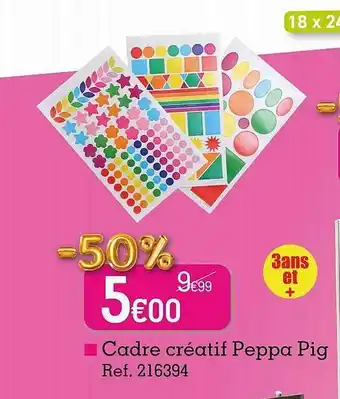 Kandy Cadre créatif peppa pig offre