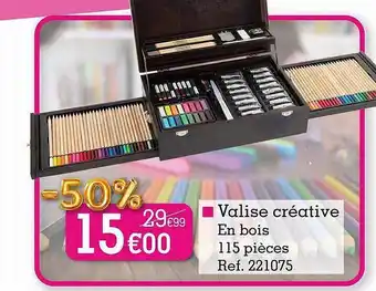 Valise créative en bois