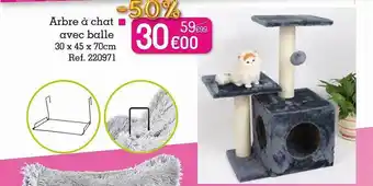 Kandy Arbre à chat avec balle offre