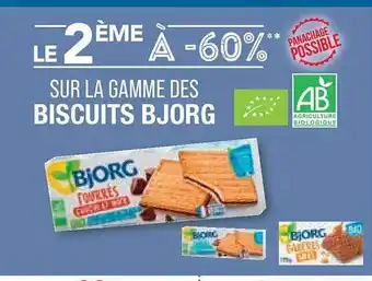 Match La gamme des biscuits bjorg offre