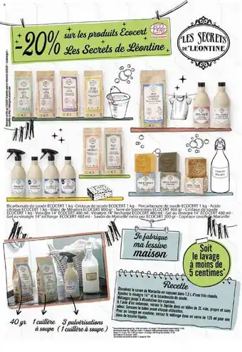 Match Produits ecocert les secrets de léontine offre