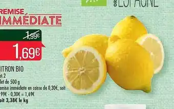 Match Citron bio offre