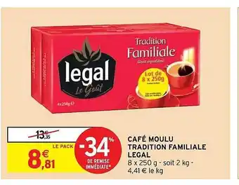 Intermarché Hyper Café moulu tradition familiale legal offre