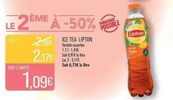 Match Ice tea lipton offre