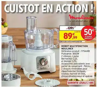 Intermarché Hyper Robot multifonction moulinex offre