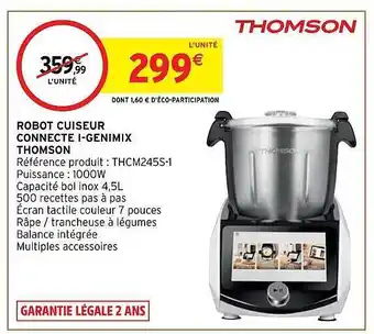 Intermarché Hyper Robot cuiseur connecté i-genimix thomson offre