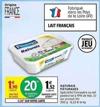 Intermarché Hyper Naturais pâturages offre