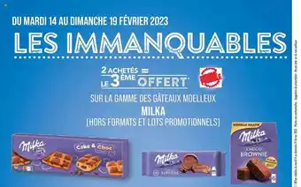 Match La gamme de gâteaux moelleux milka offre
