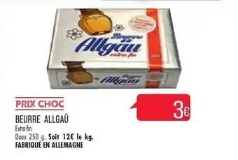 Match Beurre allgaü offre
