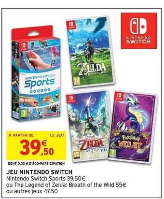 Intermarché Hyper Jeu nintendo switch offre