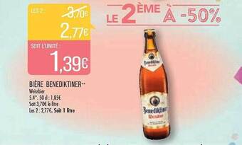 Match Bière benediktiner offre