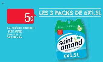 Match Eau minérale naturelle saint amand offre