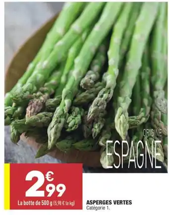 ALDI Asperges Vertes offre