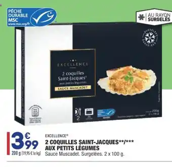 ALDI 2 Coquilles Saint-Jacques aux Petits Légumes offre