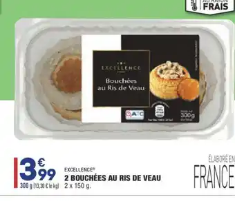 ALDI 2 Bouchées au ris de Veau offre