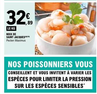 E.Leclerc Noix de saint jacques offre