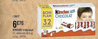 Casino Supermarchés Kinder chocolat offre
