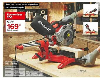 Castorama Scie à onglet radiale tc-sm 2131 1 dual offre