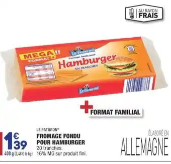 ALDI Fromage Fondu Pour Hamburger offre