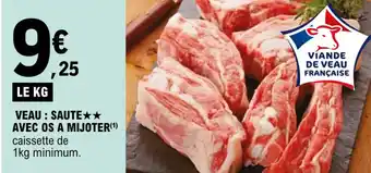 E.Leclerc Veau : saute avec os a mijoter offre