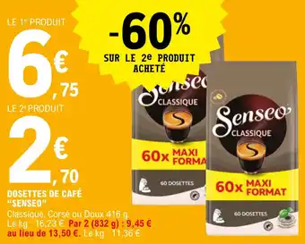 Dosettes de café "SENSEO"