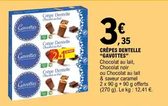 E.Leclerc Crêpes dentelle "GAVOTTES" offre