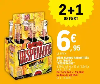 E.Leclerc Bière blonde aromatisée a la tequila "DESPERADOS" offre