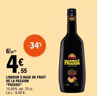 E.Leclerc Liquer à base de fruit de la passion "PASSOA" offre