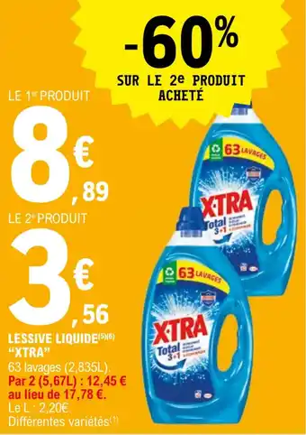 E.Leclerc Lessive liquide "XTRA" offre