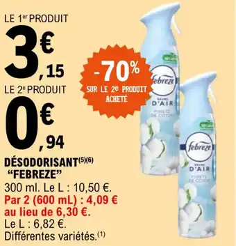 E.Leclerc Désodorisant "FEBREZE" offre
