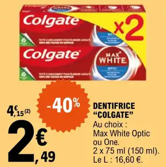 E.Leclerc Dentifrice "COLGATE" offre