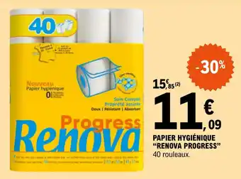 E.Leclerc Papier hygiénique "RENOVA PROGRESS" offre