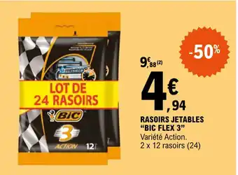 E.Leclerc Rasoirs jetables "BIC FLEX 3" offre