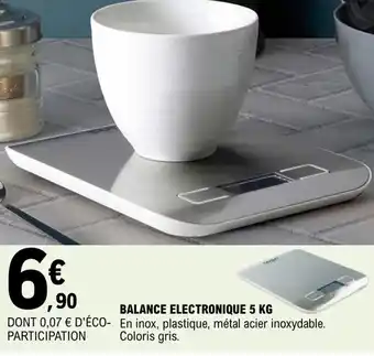 E.Leclerc Balance electronique 5 KG offre