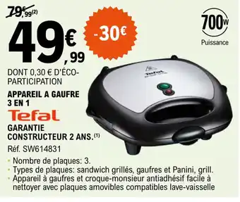 E.Leclerc Appareil a gaufre 3 en 1 offre