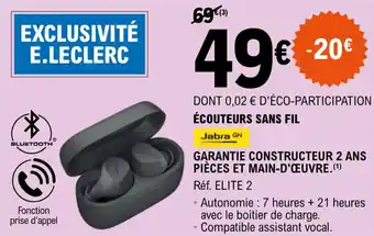 E.Leclerc Écouteurs sans fil offre
