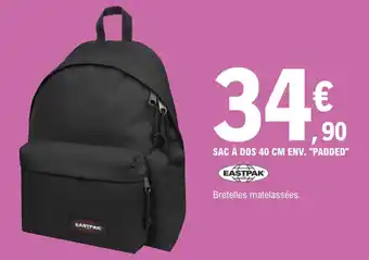 E.Leclerc Sac à dos 40 cm env. "PADDED" offre