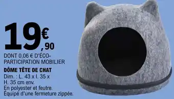 E.Leclerc Dôme tête de chat offre