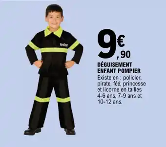 E.Leclerc Déguisement enfant pompier offre