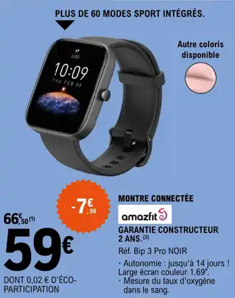 E.Leclerc Montre connectée offre