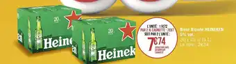Géant Casino Bière blonde HEINEKEN 5% vol. offre