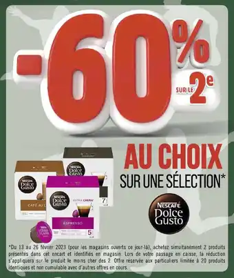 Géant Casino Nescafe dolce gusto offre