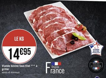 Géant Casino Viande bovine faux-filet à griller offre