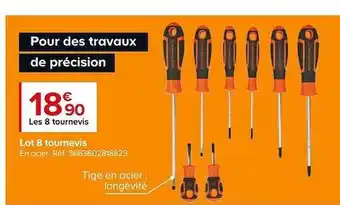 Lot 8 tournevis