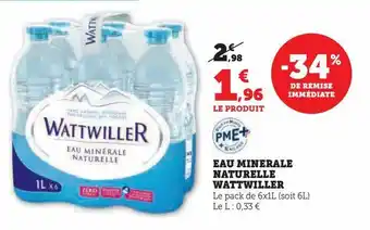 U Express Eau minérale naturelle wattwiller offre